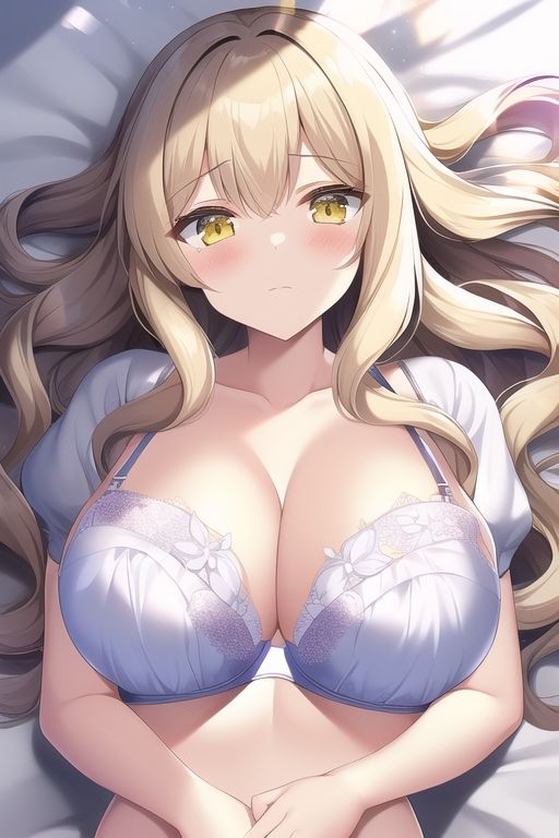 金髪女子の下着イラスト集