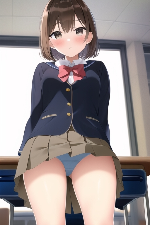 アイドル級茶髪美女、校内強制下着露出詰め合わせ