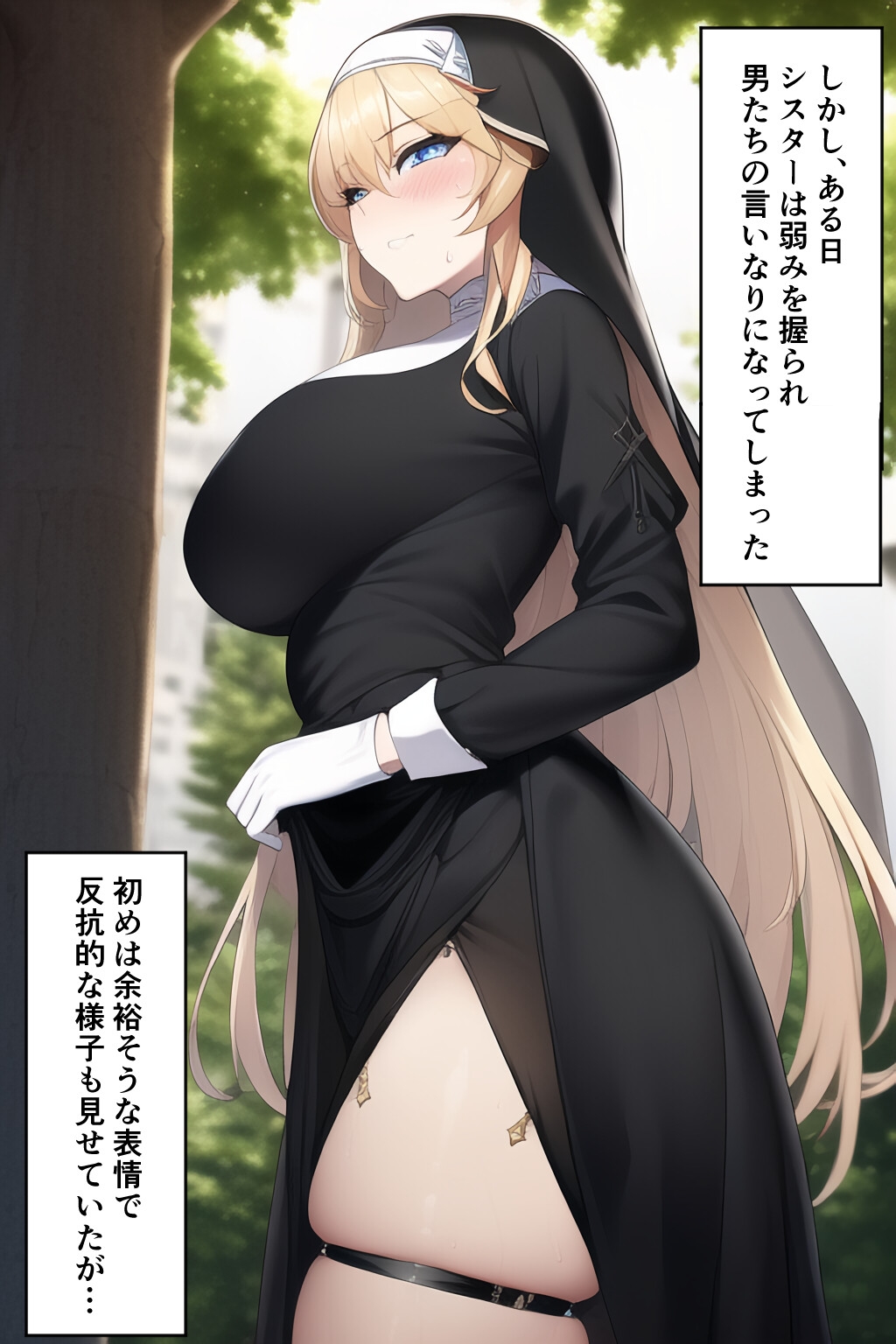 生意気なシスターが弱みを握られて調教されちゃう話