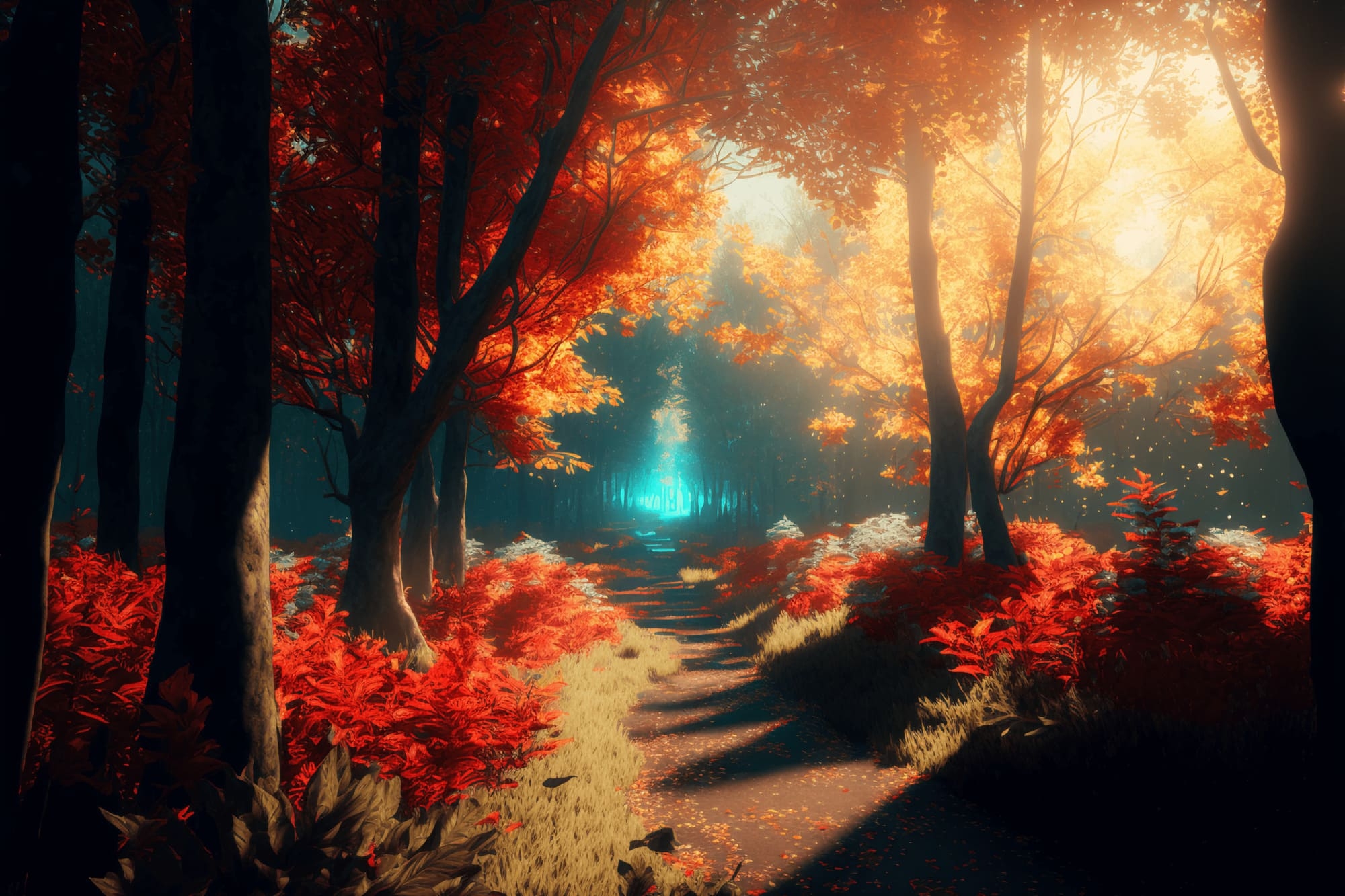 【超リアルな自然系イラスト背景】著作権フリーの高解像度画像(100枚)