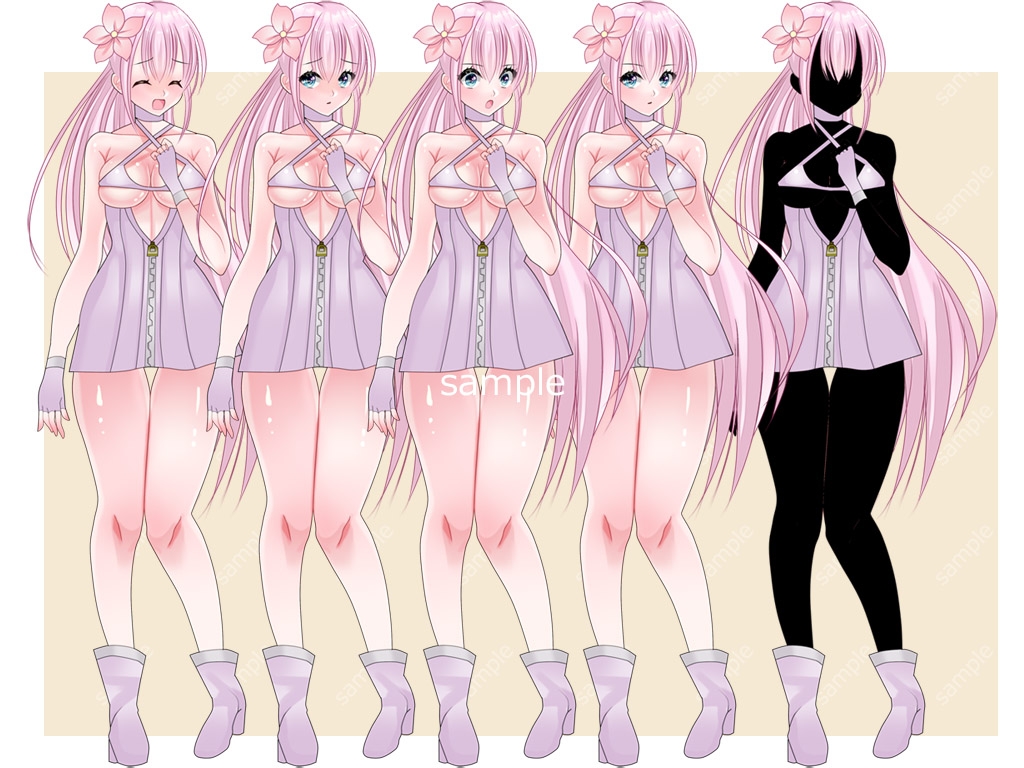 全身立ち絵素材・ファンタジー衣装021《エージェント・スパイ》