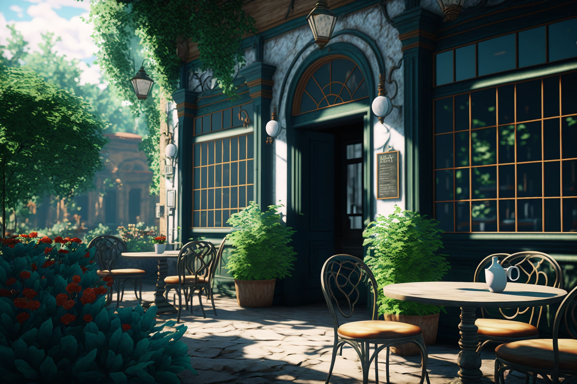 【超リアルな街や施設の背景】著作権フリーの高解像度画像(100枚)