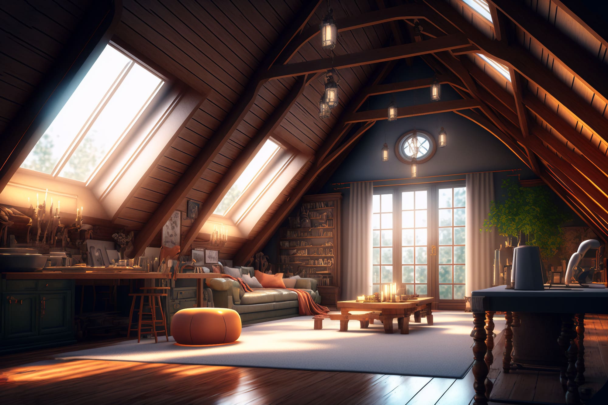 【超リアルな家や室内の背景】著作権フリーの高解像度画像(100枚)