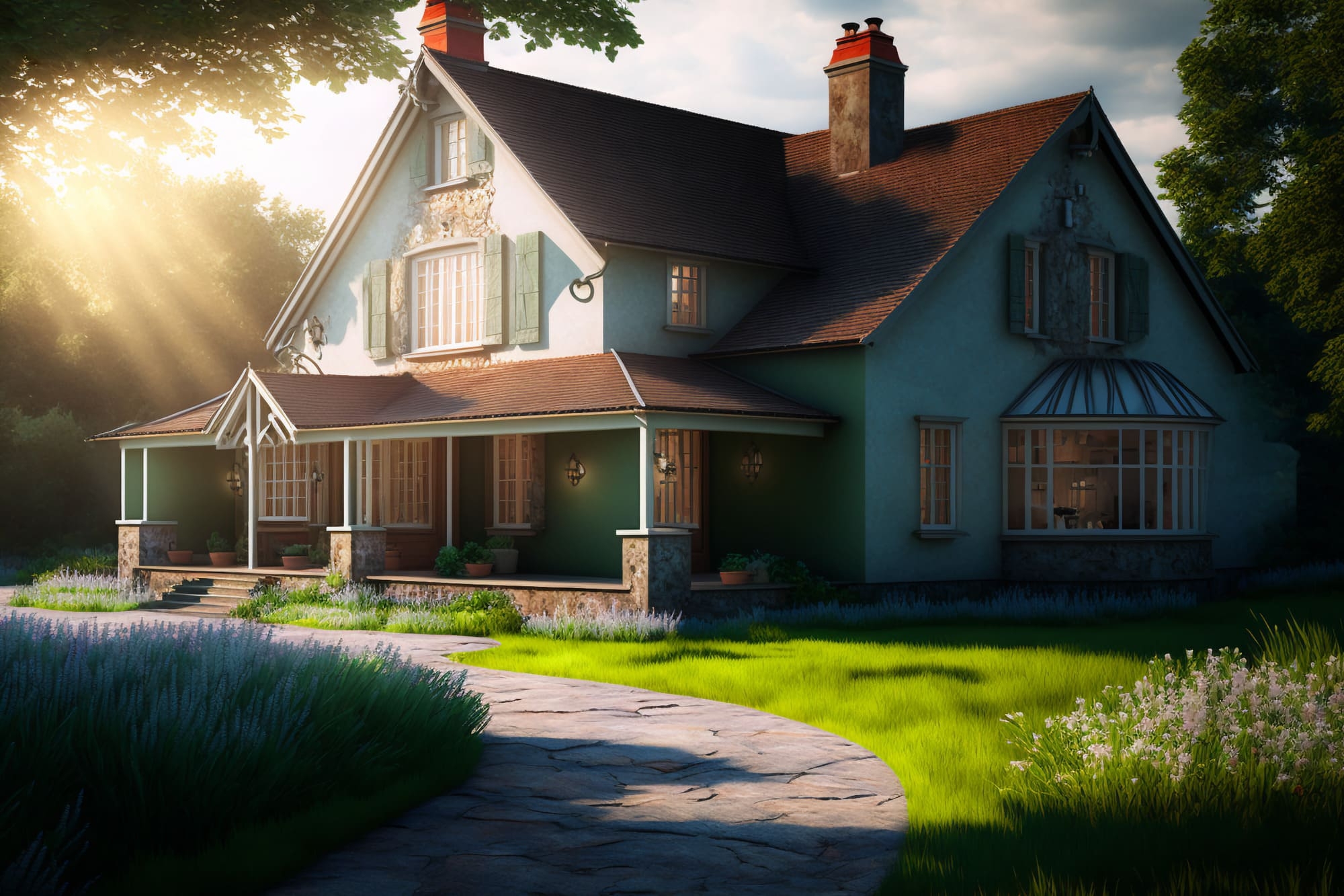 【超リアルな家や室内の背景】著作権フリーの高解像度画像(100枚)