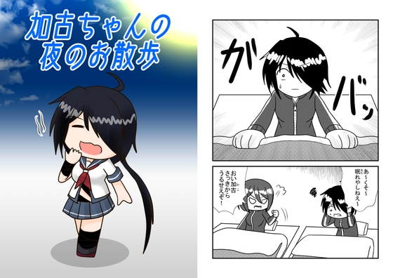 加古ちゃんの夜のお散歩