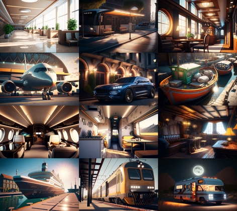 【超リアルな乗り物系の背景】著作権フリーの高解像度画像(100枚)