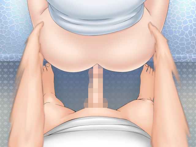 和式トイレで背後から母の排泄姿を見ていたら興奮してそのままチ〇ポを挿入してまった!