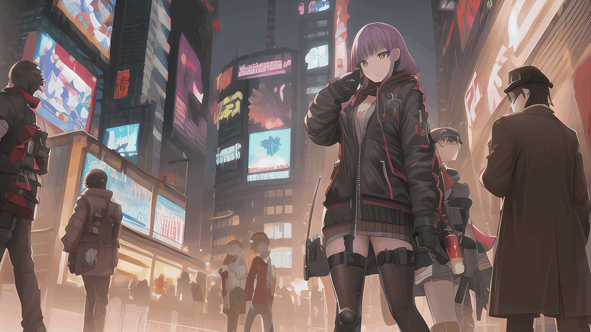 著作権フリー背景美術素材集 : BGArt 17 「SCI-FI HD」 -サイバーパンク