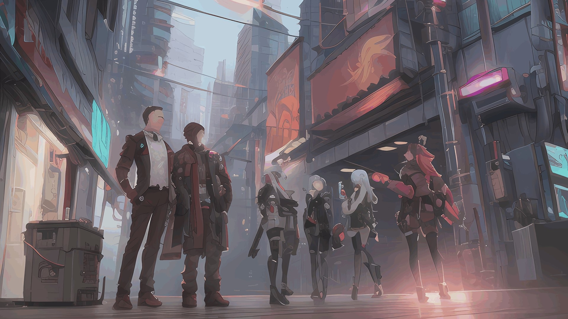 著作権フリー背景美術素材集 : BGArt 17 「SCI-FI HD」 -サイバーパンク