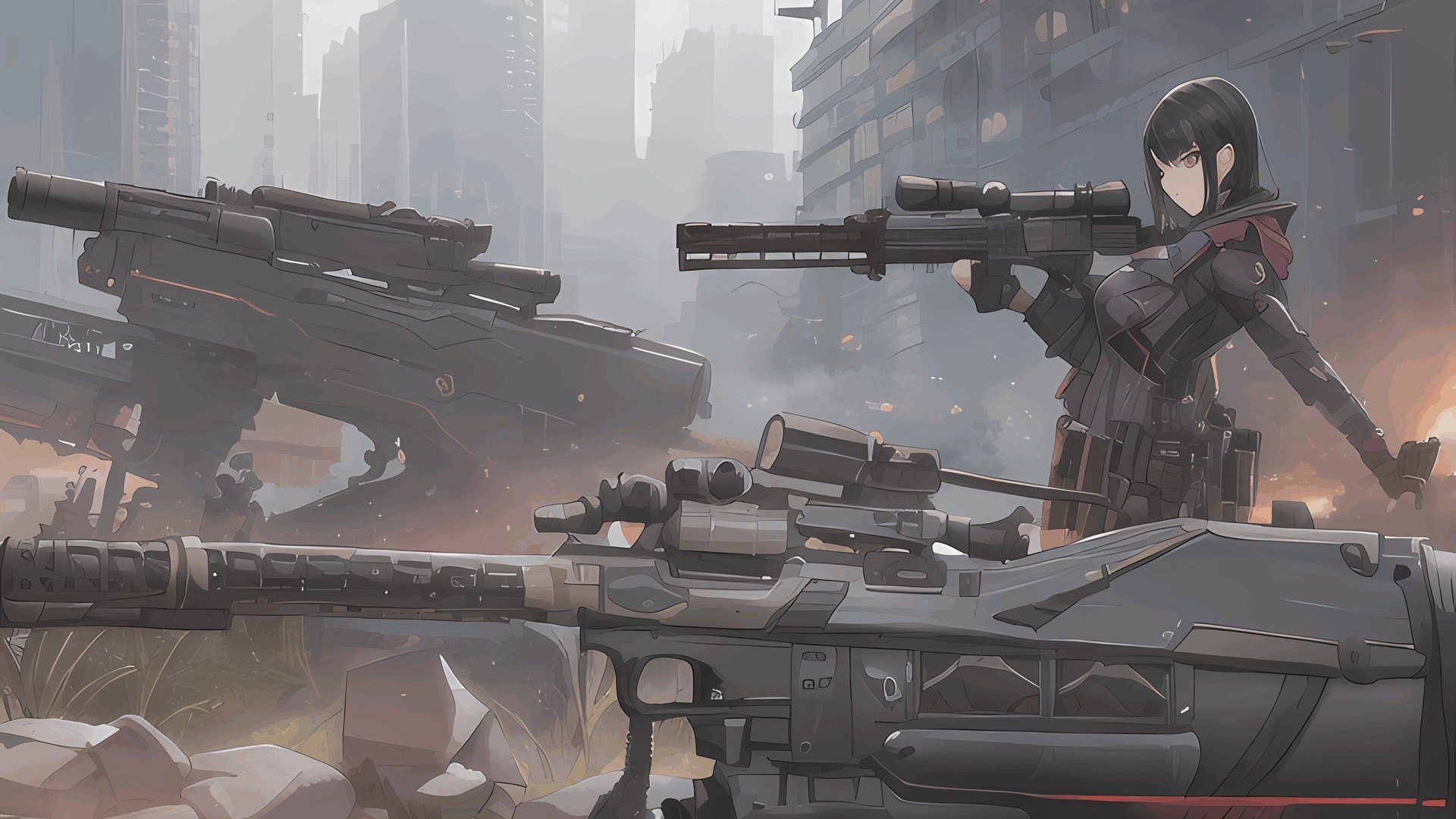 著作権フリー背景美術素材集 : BGArt 17 「SCI-FI HD」 -サイバーパンク