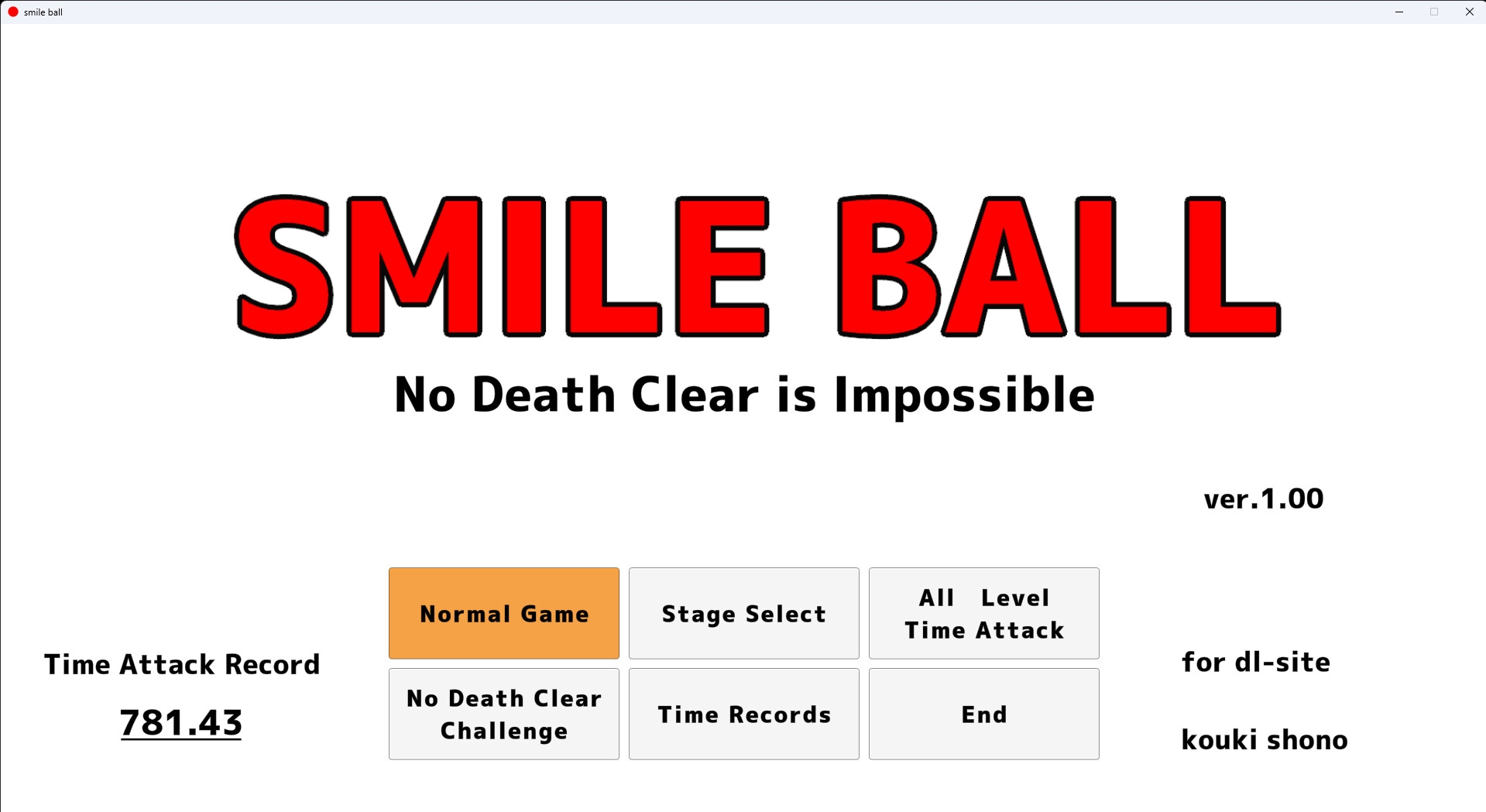 SMILE BALL No Death Clear is Impossible