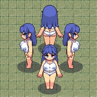 【ドット絵】女性の歩行雛形 64 Pro