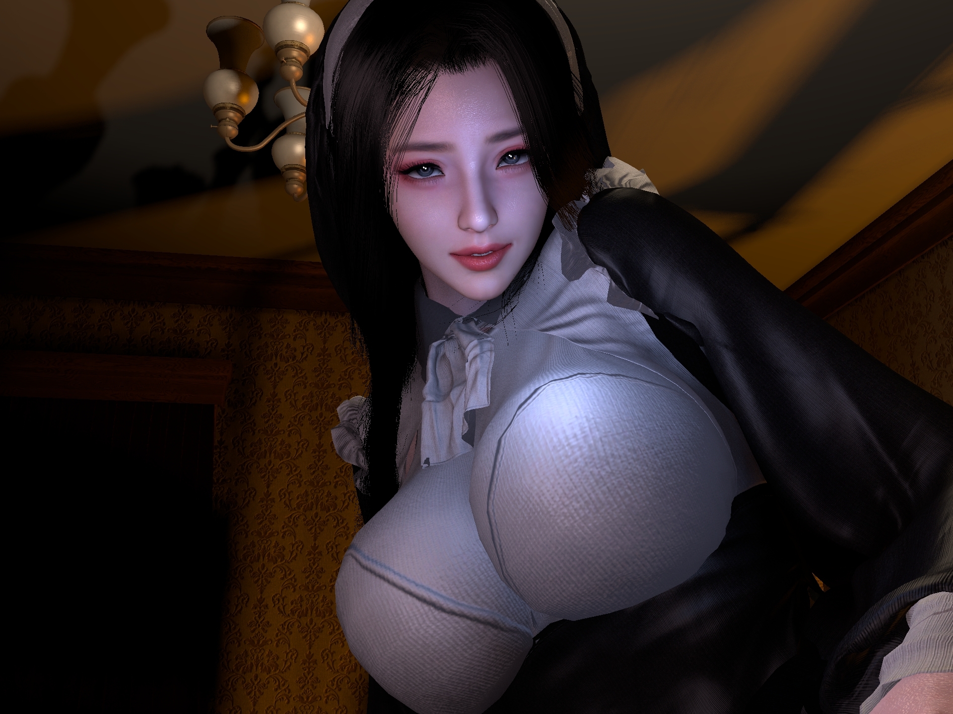 シスターに教会の小部屋へ連れ込まれて…… (VR)