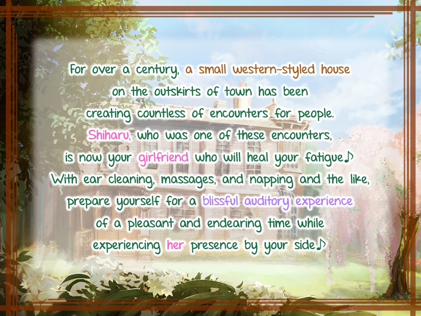 [The Home of Four Seasons] Spring~ Relax peacefully on Shiharu's thighs.~ [English Subtitled version]