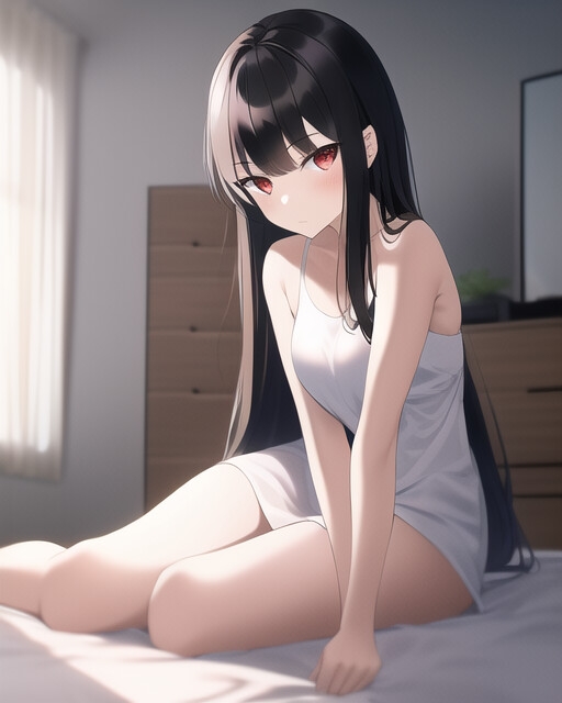 黒髪の黒髪子ちゃんエッチな画像集