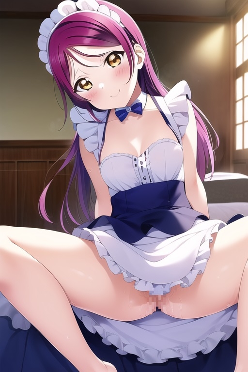 ラ○ライブ!サンシャイン!!CG集 桜〇梨子(メイド) R-18あり