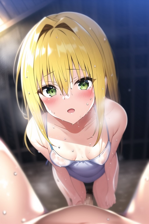 金髪美少女と温泉で....