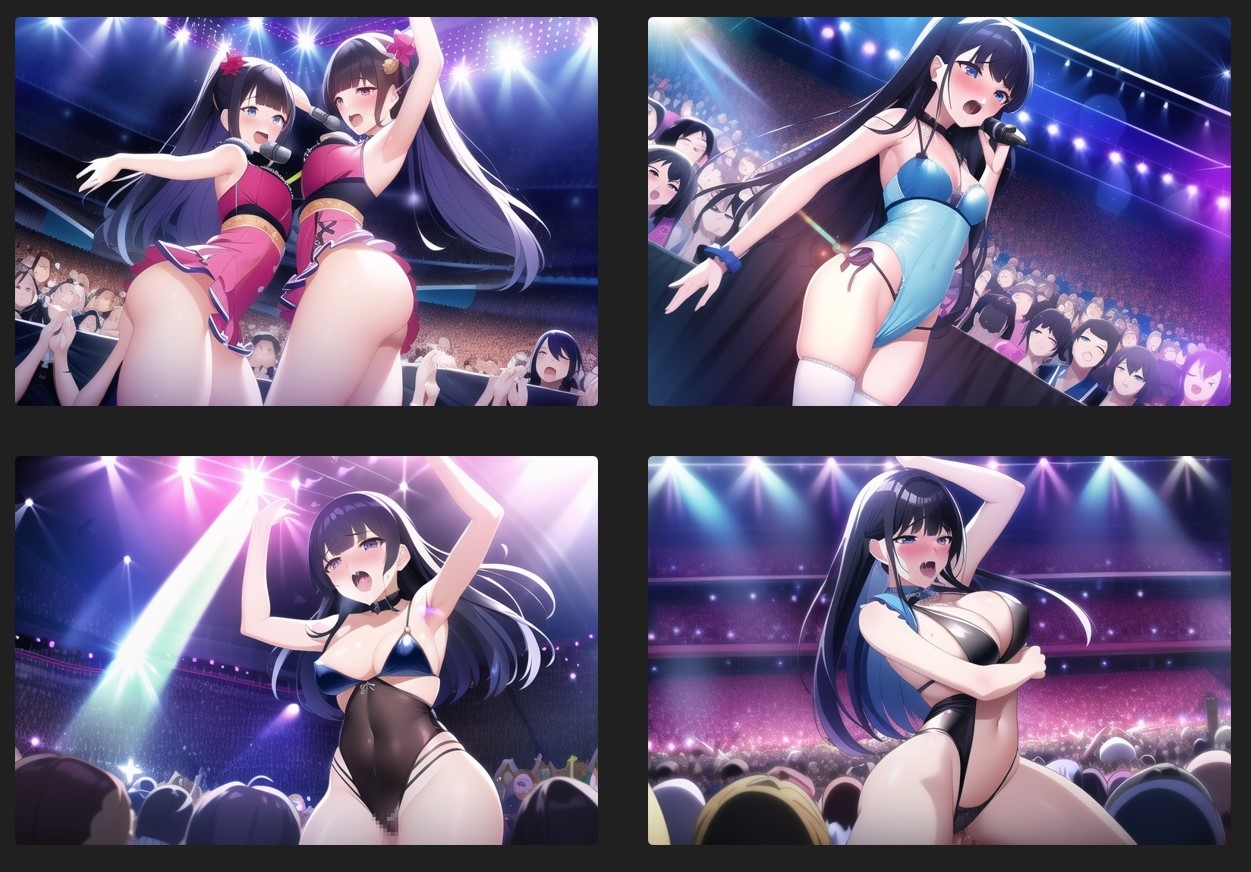 AIイラスト集vol.01「雌豚学園芸能科」