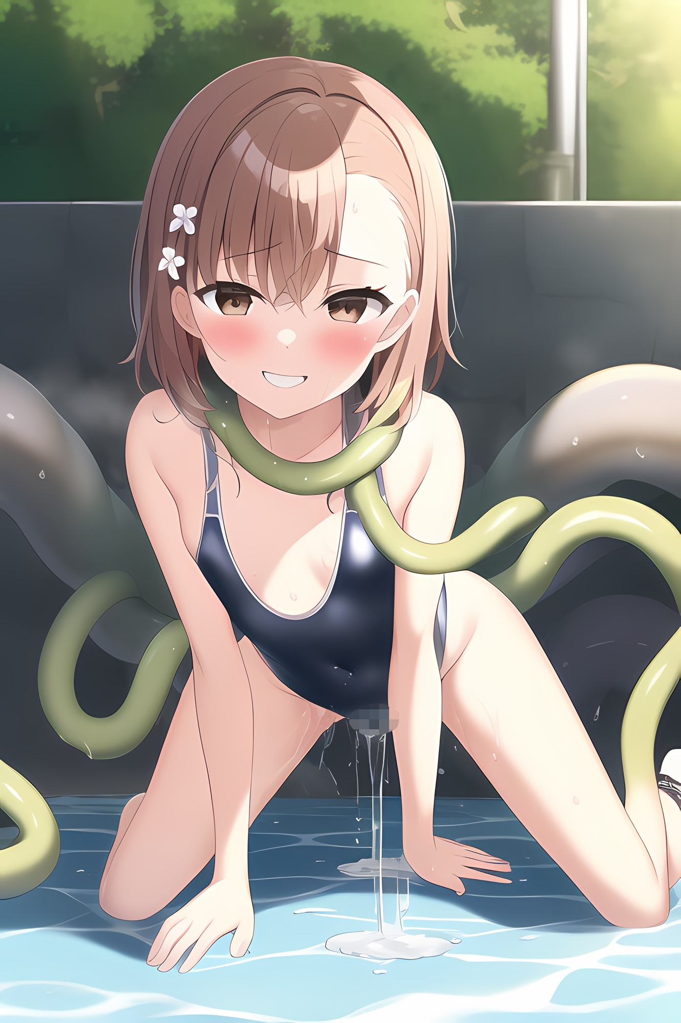 ビリビリ娘触手CG集