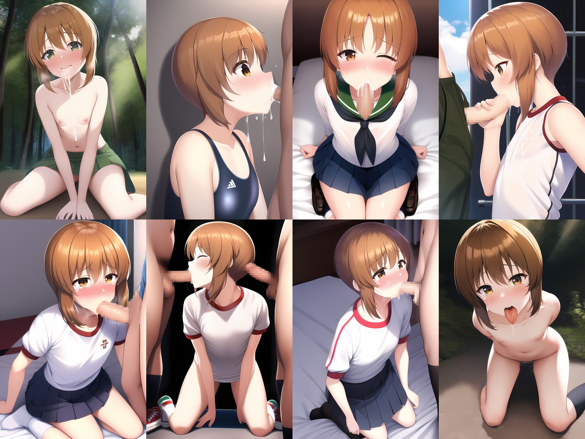 大洗女子フェラCG集