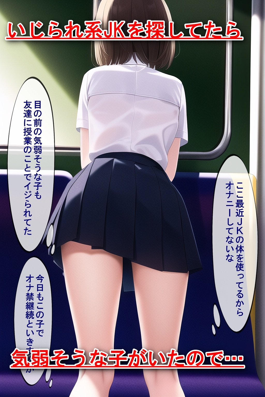 イジられキャラ限定痴〇!～友達にイジられてたJKなら電車で挿入してもネタになるよね～