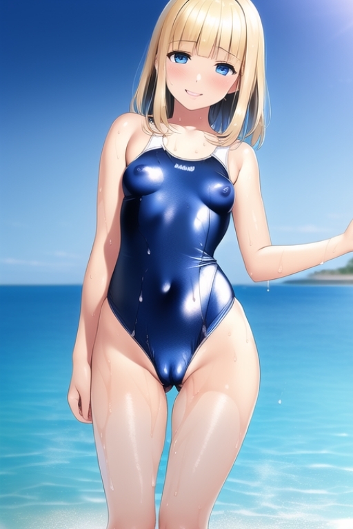 光沢スク水っ娘画像集