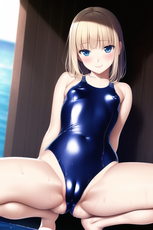 光沢スク水っ娘画像集