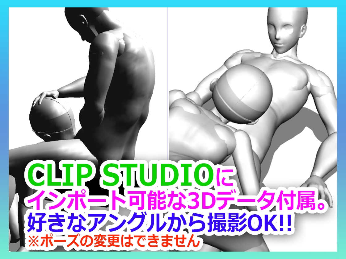 絵描きが作ったエロ漫画のための3Dポーズ集 Vol.3フェラ編【PRO版】