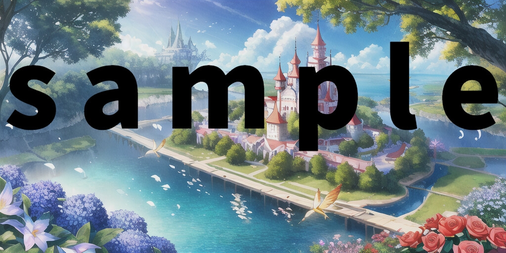 【1024×512サイズ】幻想城背景素材集「PNG 合計135枚」