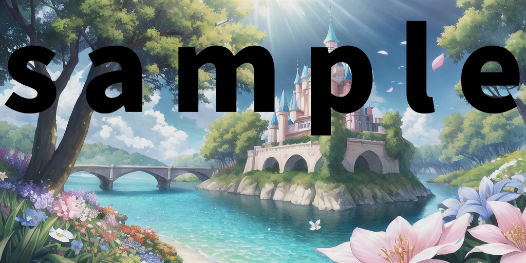 【1024×512サイズ】幻想城背景素材集「PNG 合計135枚」