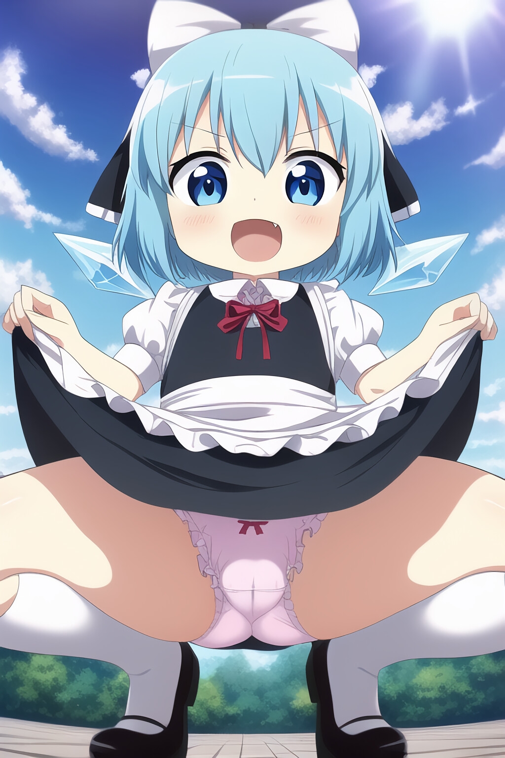 メイド風氷精のパンツCG集