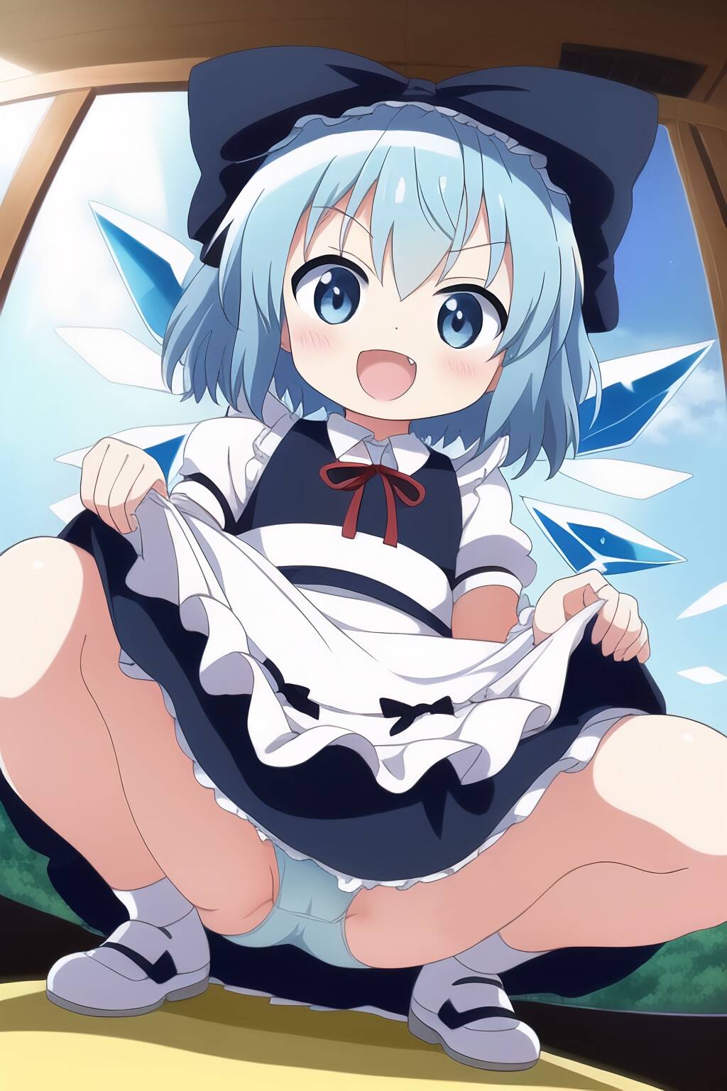 メイド風氷精のパンツCG集