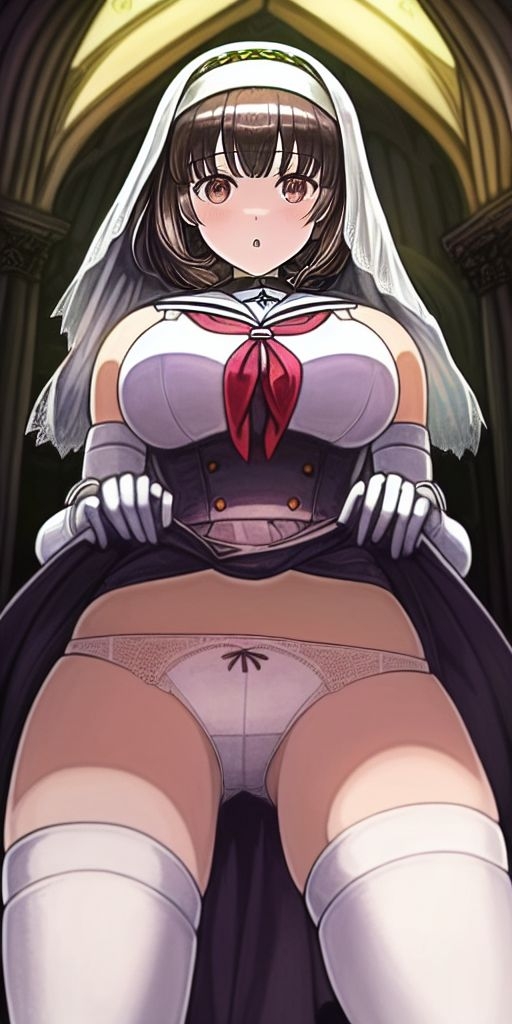 AIイラスト集 たくし上げ・その(1)