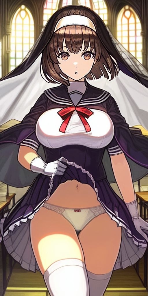 AIイラスト集 たくし上げ・その(1)