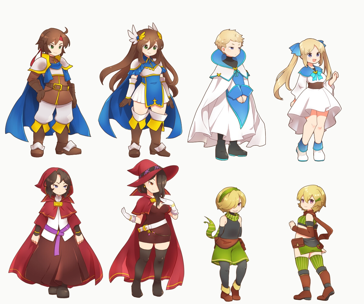 ファンタジー冒険者立ち絵セット