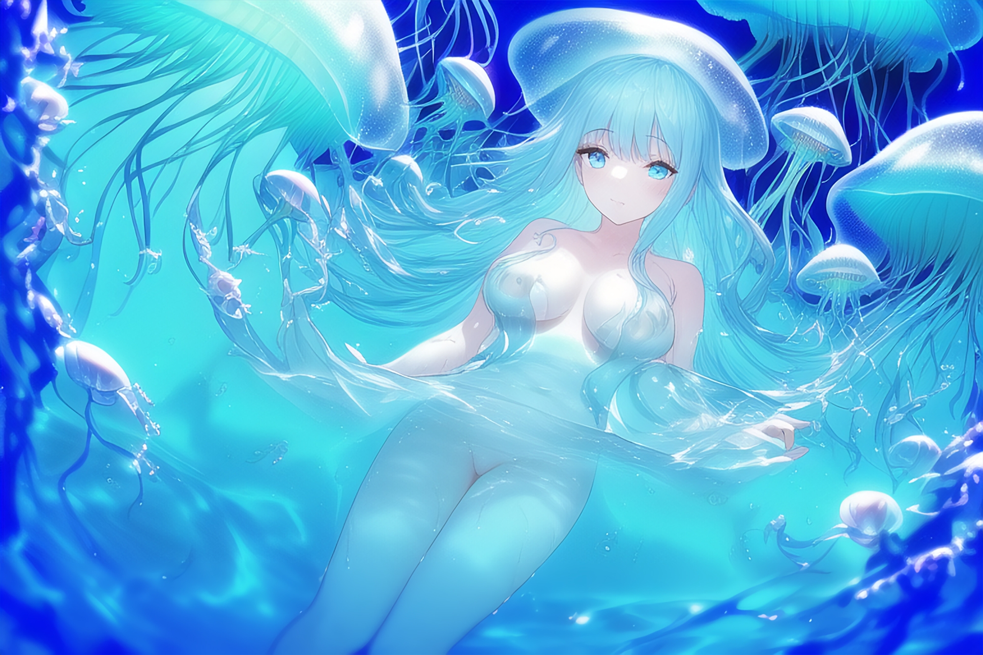 海月とたゆたう少女たち【イラスト50枚】