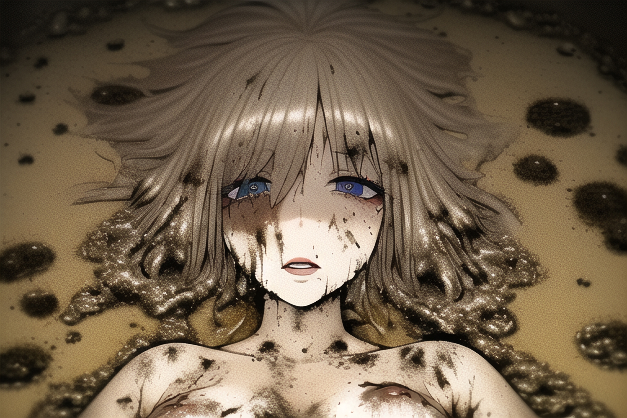 ヘドロに塗れた少女たち【イラスト50枚】