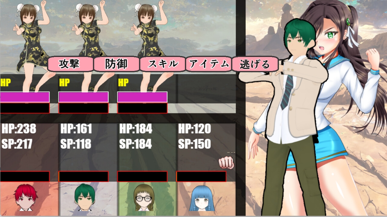 学園一の美少女は学園一強くて、学園一戦う運命を背負い、学園一×××な事になってしまう話 ゲーム版