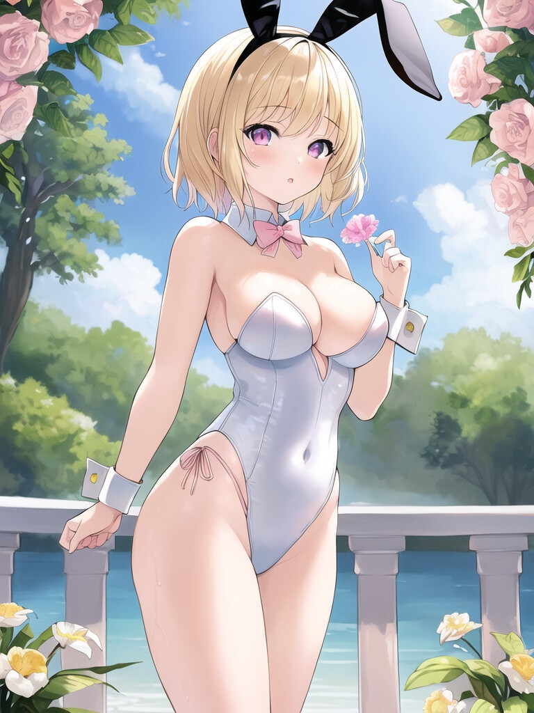 幼馴染の金髪ギャルとバニーガール撮影会