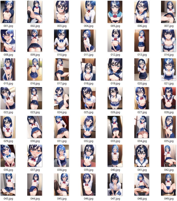 ぶっかけられて怒る青髪おっぱい丸出し制服っ娘