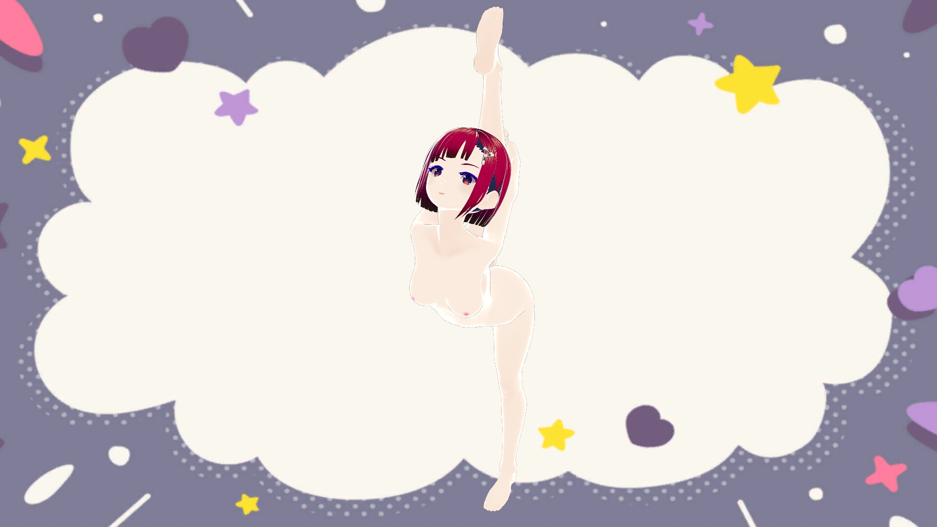【VRoidファイル】【R18素体】赤い髪の女の子