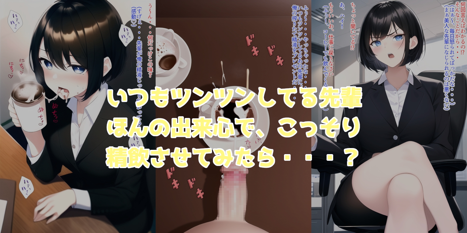 ぶっかけ!日誌 ～オフィスで精飲中毒な先輩にぶっかけ!～