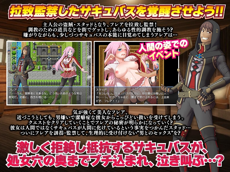 男嫌いで潔癖症のサキュバスをザーメン中毒肉便器に目覚めさせてあげよう