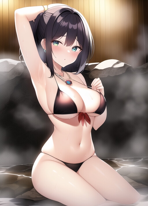 AI絵画まとめ画集!彩りビキニ60枚入り編