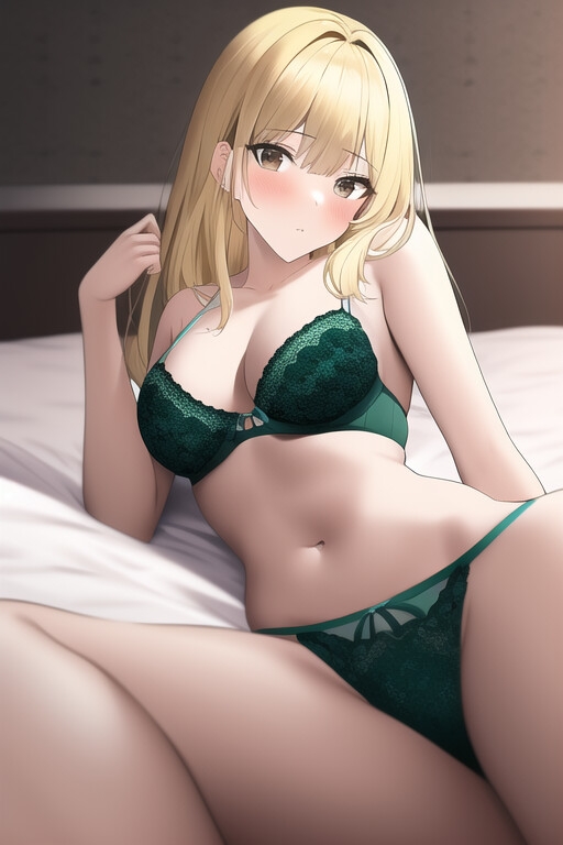 金髪美女、セクシーランジェリー詰め合わせ