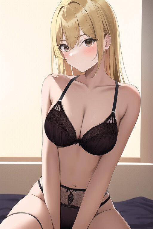 金髪美女、セクシーランジェリー詰め合わせ