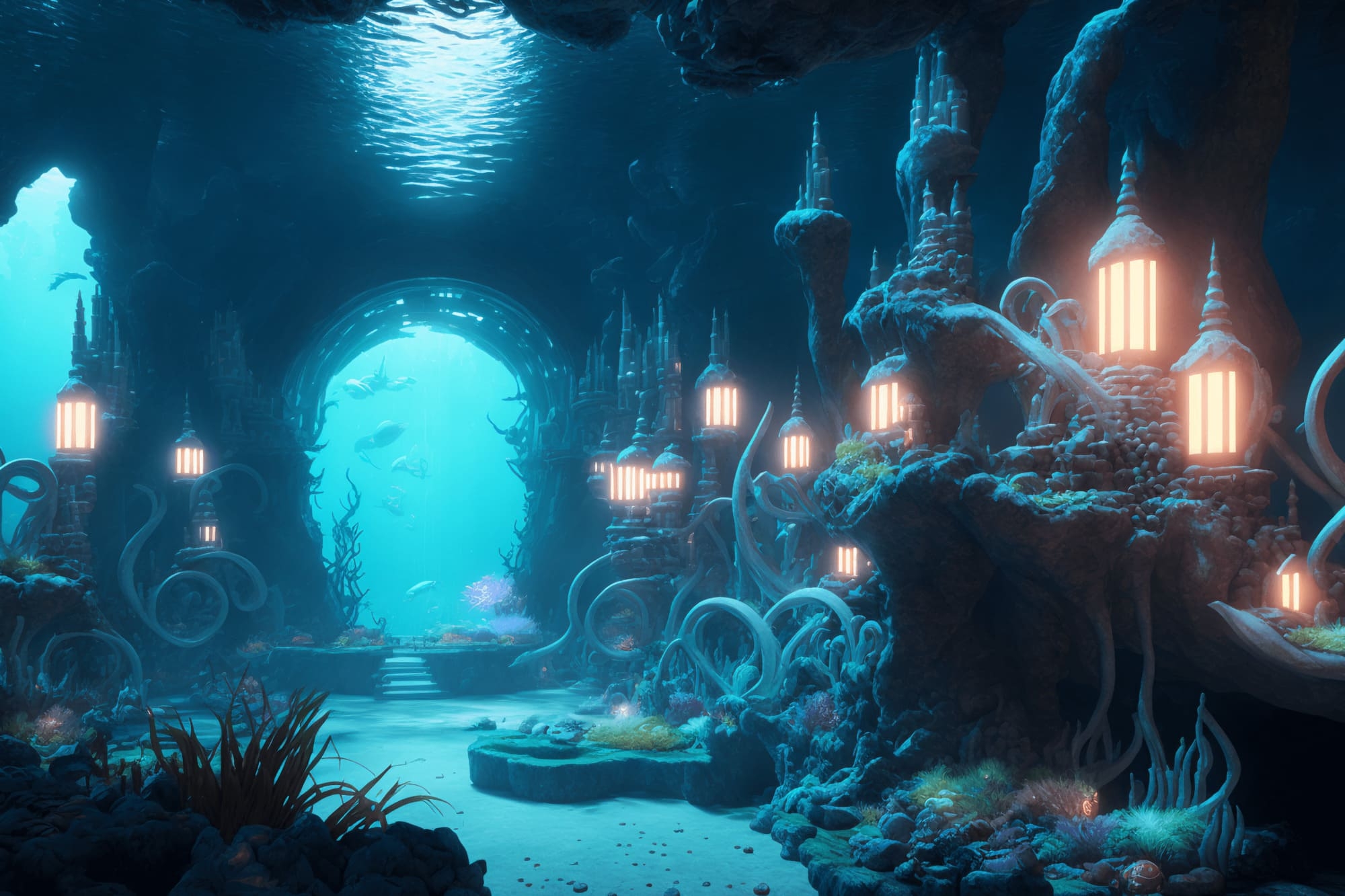 【超リアルなダンジョン背景】著作権フリーの高解像度画像(100枚)