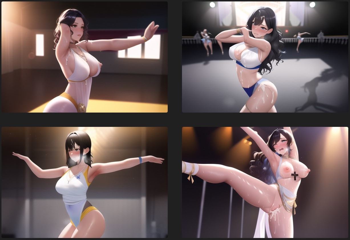 AIイラスト集vol.03「雌豚学園ダンス部フェス」