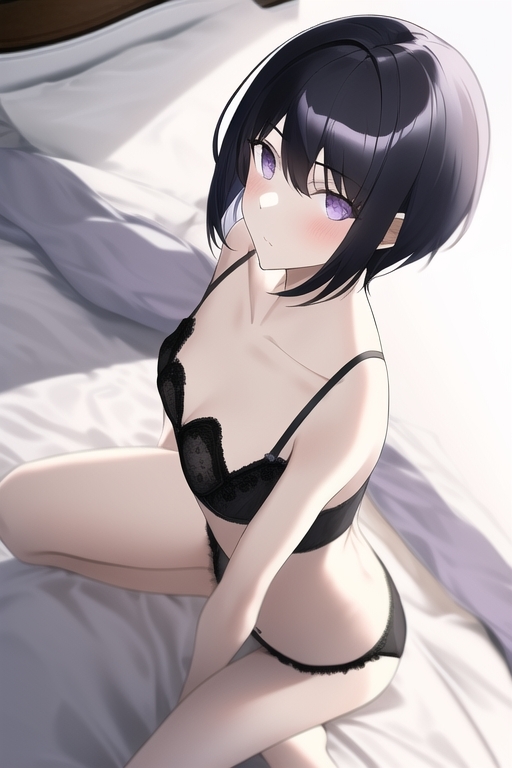 色白微乳美女、セクシーランジェリー詰め合わせ