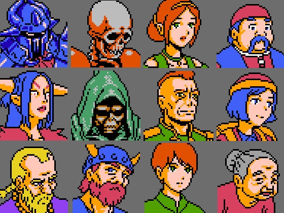 8bitレトログラフィック 歩行キャラ素材集